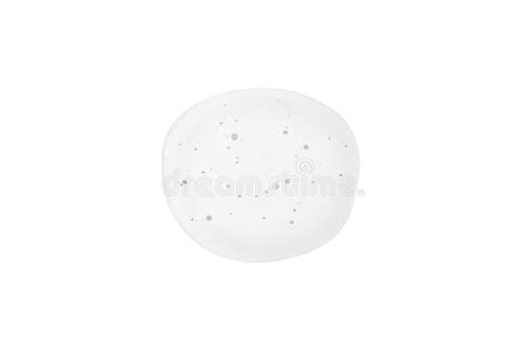 White Transparent Clear Gel Drop Isolated on White Background. Top View. Virus Protection or ...