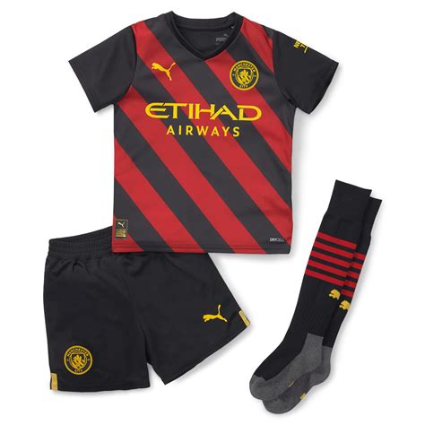 Buy 22/23 Kids Manchester City Away Kit Online | Jersey Loco