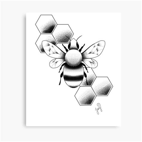 "Bee" Canvas Print for Sale by Joys-Art | Redbubble