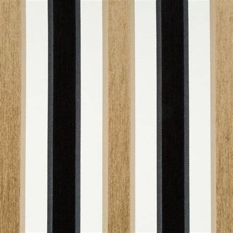 Black White Velvet Stripe Upholstery Fabric for Furniture - Modern ...