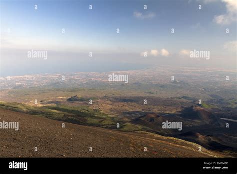 Mount Etna view Stock Photo - Alamy