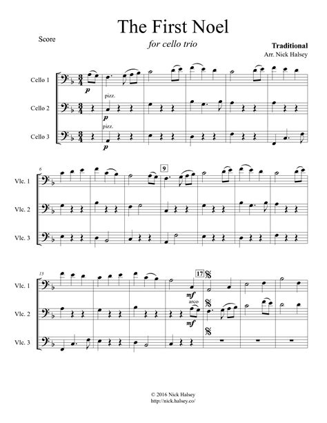 The First Noel - Cello Expressions Sheet Music Library