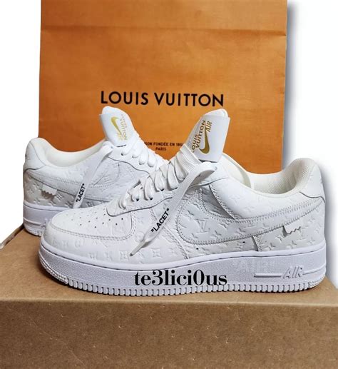 Online Best choice Nike's rare Louis Vuitton Air Force 1 shoes sold for ...