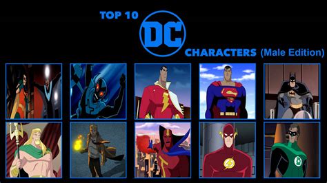 Top 10 Favorite DC Characters (Male Edition) by NicholasTheBlueGWR on DeviantArt