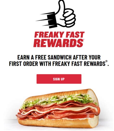 Earn Food Rewards with Jimmy John's Freaky Fast Rewards!