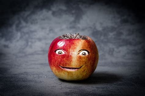 Apple Funny Face Photo · Free photo on Pixabay