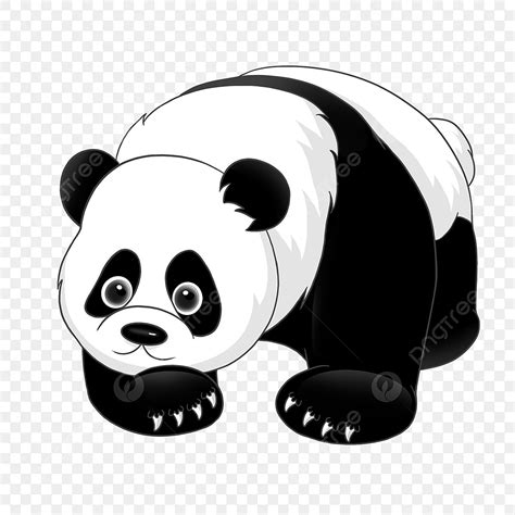 Netter Panda Clipart, Der Panda, Panda Clipart, Hand Gezeichneter Panda ...