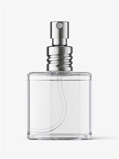 Glass perfume bottle mockup - Smarty Mockups