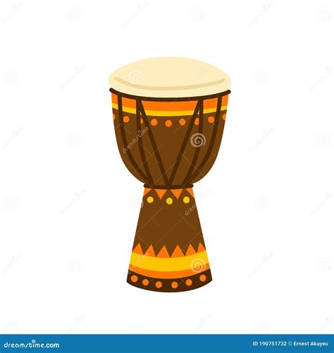 Native African Playing The Drum Vector Illustration | CartoonDealer.com #90949274