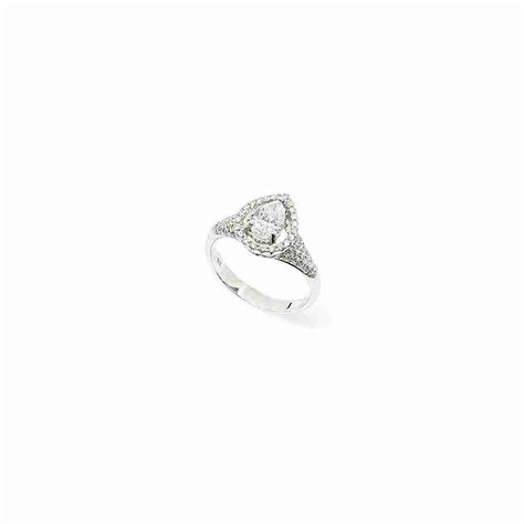 Pear Cut Solitaire Diamond Ring - Swiss Gallery