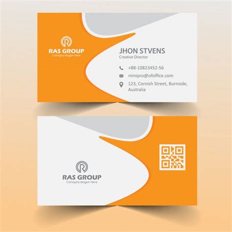 Premium Vector | Yellow visiting card for office | Visiting cards, Cards, Card design