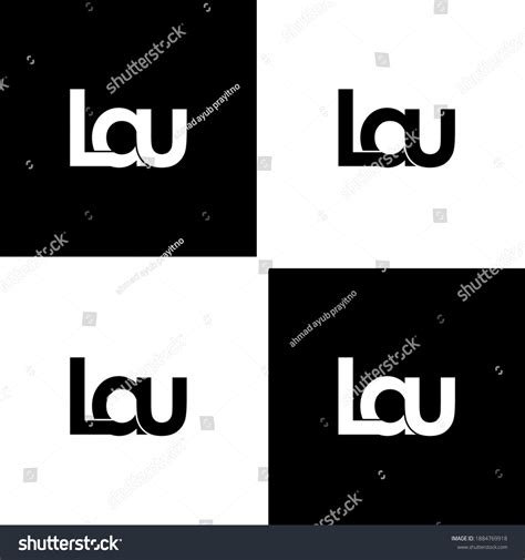 Lau Letter Original Monogram Logo Design Stock Vector (Royalty Free) 1884769918 | Shutterstock