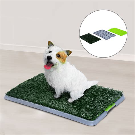 Large Dog Toilet Mat Indoor Potty Puppy Trainer Grass Litter Tray Pad Restroom | eBay