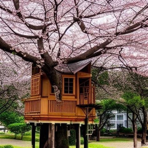 THE CHERRY BLOSSOM TREE HOUSE : r/nightcafe