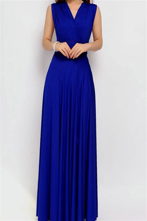 Royal blue maxi dress casual - phillysportstc.com