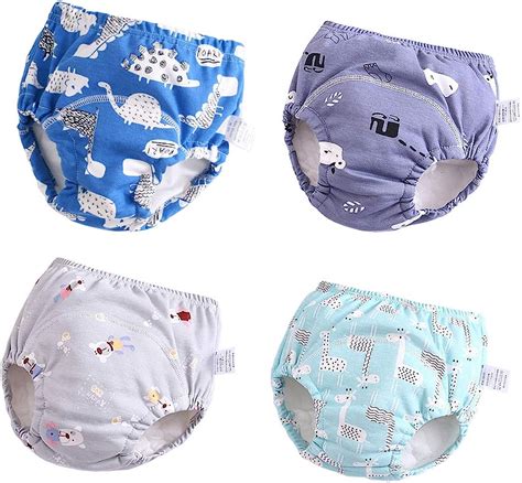 Mother & Kids Cloth Diaper 5Pcs 3D Cartoon 4 Layers Reusable Baby ...