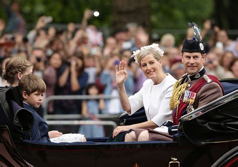 Sophie Wessex's children make joint parade debut at Trooping the Colour | HELLO!