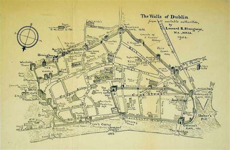 Dublin map, Dublin, Map