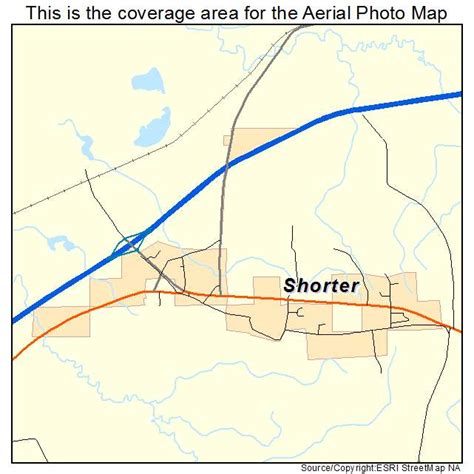 Aerial Photography Map of Shorter, AL Alabama