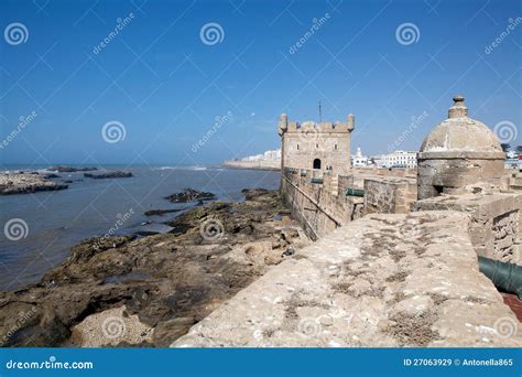 Harbour fortifications stock image. Image of maghreb - 27063929