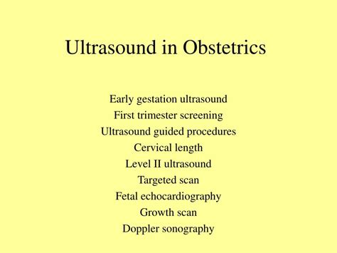 PPT - Ultrasound in Obstetrics and Gynecology PowerPoint Presentation ...