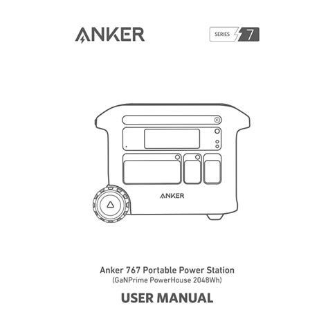 Anker PowerHouse 767 Portable Power Station User Manual