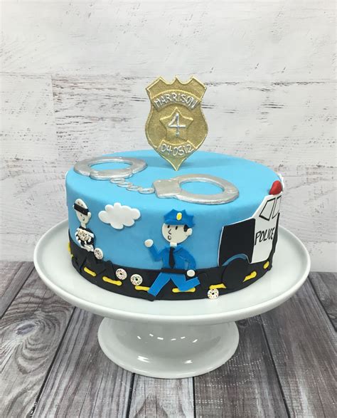 Police cake Cops and robbers cake | Police birthday cakes, Police cakes, Birthday cake kids