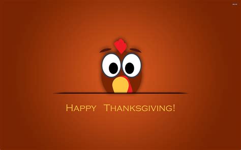 Cute Thanksgiving Turkey Desktop Wallpaper