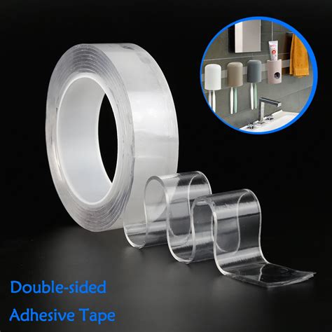 Multifunctional Nano free magic tape Double side , Double Sided Traceless Washable Adhesive Tape ...