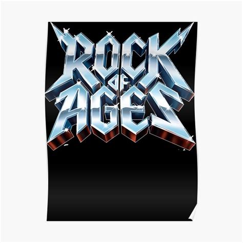 "rock of ages logo" Poster for Sale by ABDELBOHANNAN | Redbubble