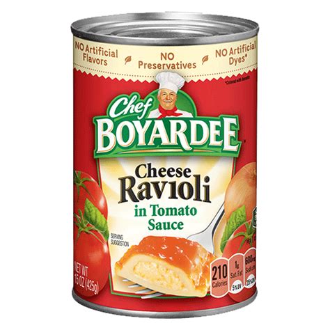 Cheese Ravioli in Tomato Sauce Can | Chef Boyardee