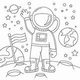 Free Printable Astronaut Coloring Pages For Kids Space sketch template