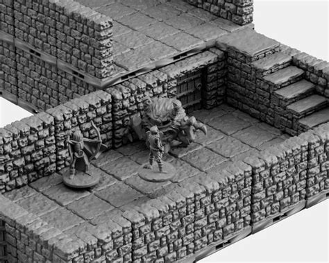 Dnd Terrain Dungeon Tiles Starter Set Dnd Terrain Pathfinder - Etsy