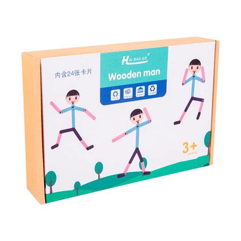 Wood Stickman Puzzle Toys - Mr.Flex Stickman Toy, 2023 New Montessori ...