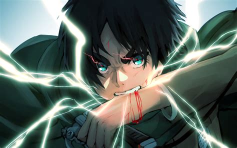 2880x1800 Resolution Eren Yeager Anime Art 4K Macbook Pro Retina Wallpaper - Wallpapers Den