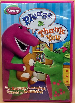 BARNEY THE PURPLE Dinosaur Please & Thank You DVD 2010 Release *Buy 2 ...