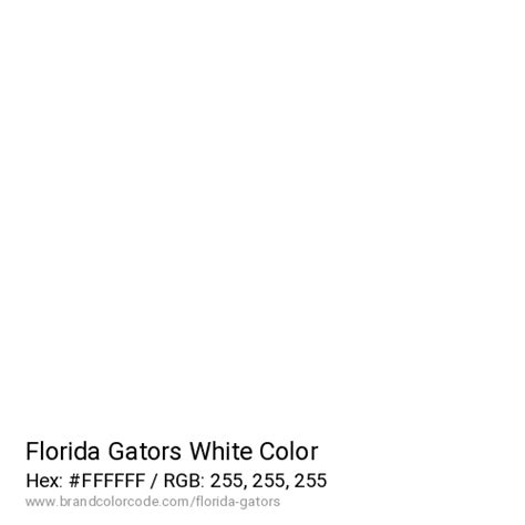 Florida Gators Brand Color Codes » BrandColorCode.com