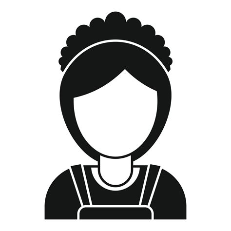 Room service maid woman icon, simple style 14620780 Vector Art at Vecteezy