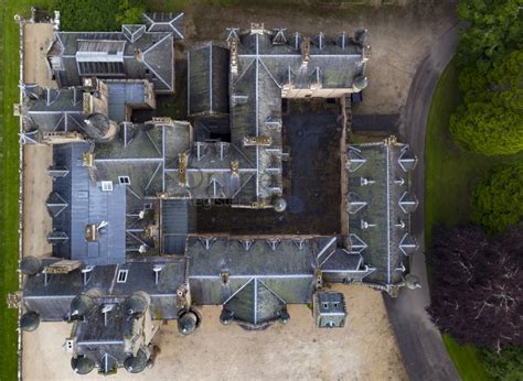 Ardross Castle Vertical Aerial 1621 in Scotland