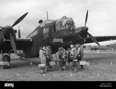 RAF Bomber Command The crew of a Vickers Wellington Mk II board their ...