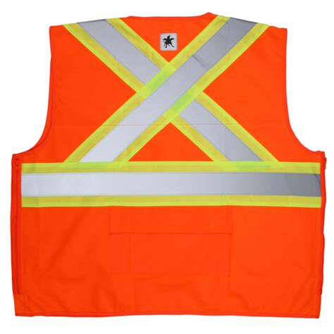 Class 2 Orange Safety Vest with Pockets - Universal Industrial Supply