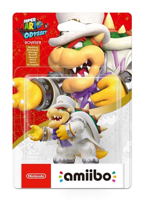 Packaging for the Super Mario Odyssey amiibo 3-pack, individual figures