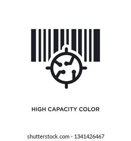 High Capacity Color Barcode Isolated Icon Stock Vector (Royalty Free ...