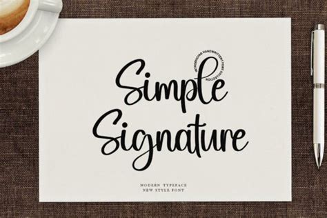 Simple Signature Font by asmunin78 · Creative Fabrica