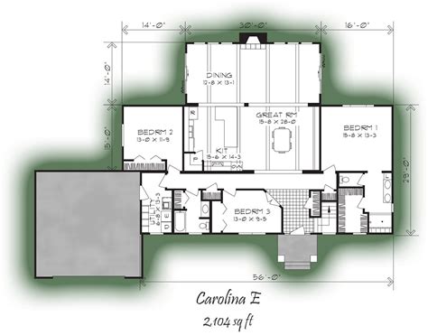 Carolina D Floor Plan | Colorado Building Systems