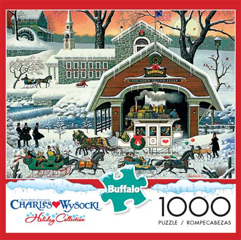 Charles Wysocki Twas' the Twilight Before Christmas 1000 Piece Jigsaw Puzzle - Buffalo Games