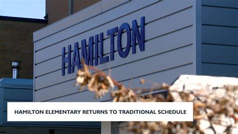 Hamilton Elementary returns to traditional schedule - YouTube