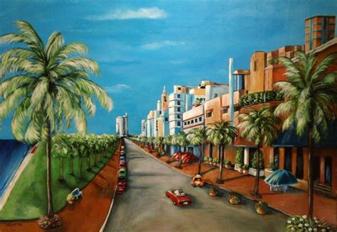 Miami View Painting by Dyanne Parker - Fine Art America