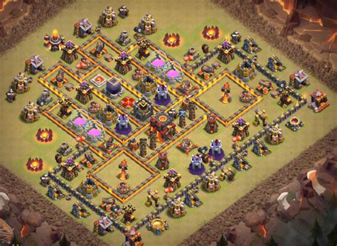 Good Town Hall 10 War Base Designs for 2018 and 2019 - clancobra