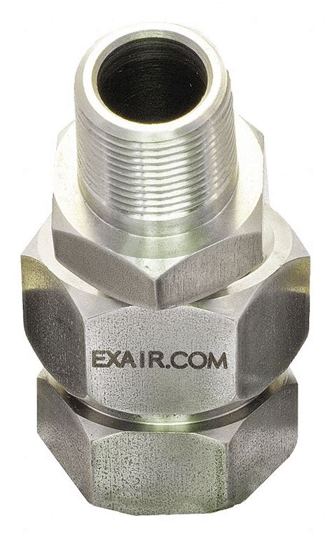 EXAIR Stainless Steel Swivel Connector with NPT Hose Connection - 36JP44|9023 - Grainger